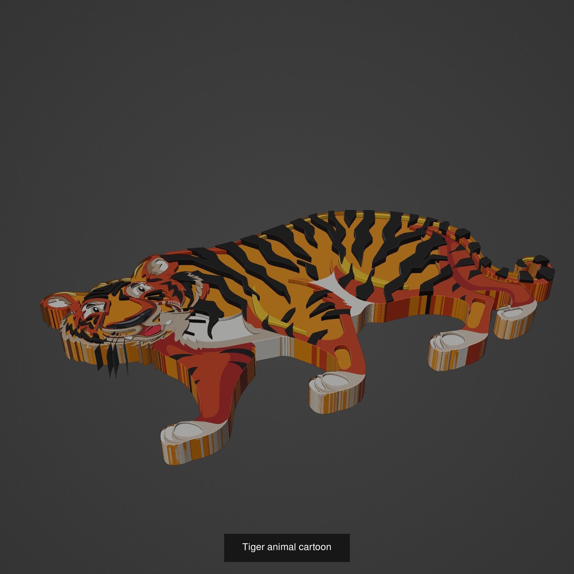 Animal Cartoon Mega Pack 95 Printing Model 3D Model Collection_31