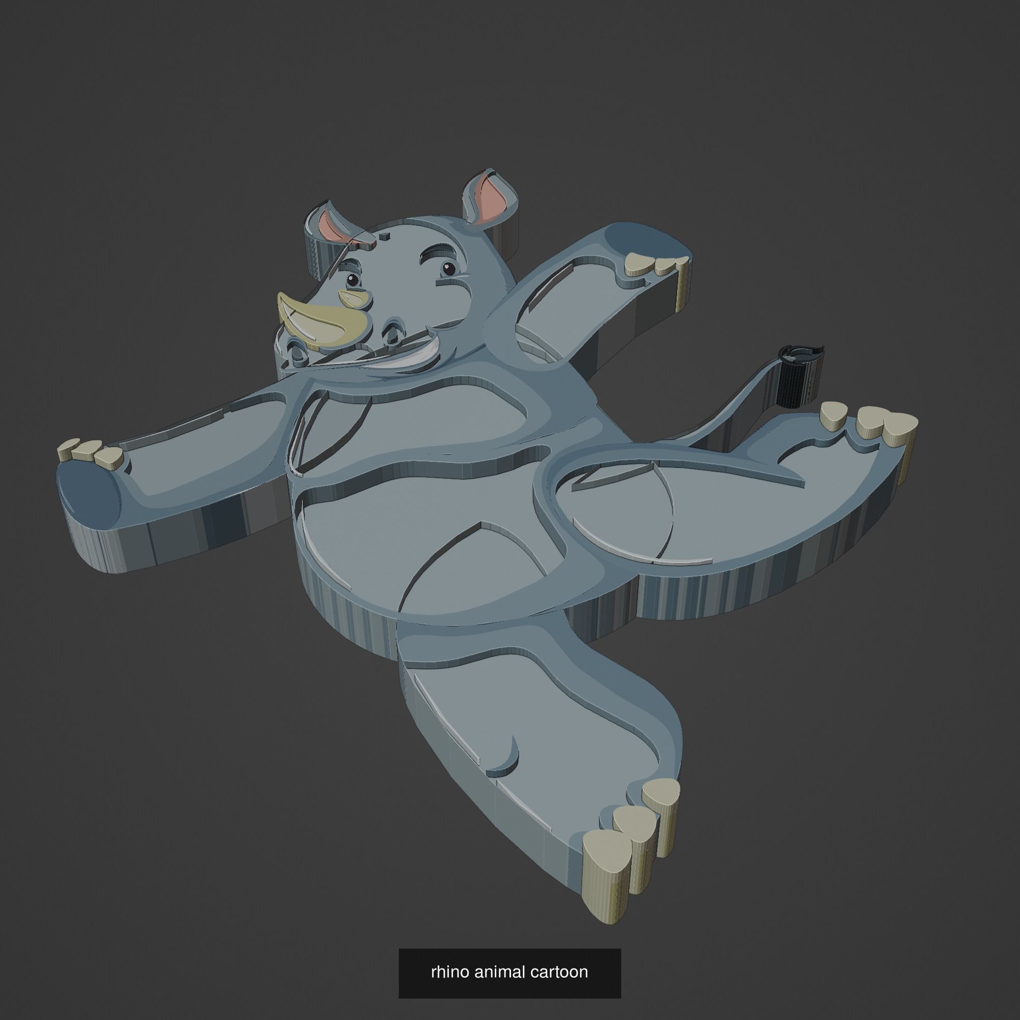 Animal Cartoon Mega Pack 95 Printing Model 3D Model Collection_50