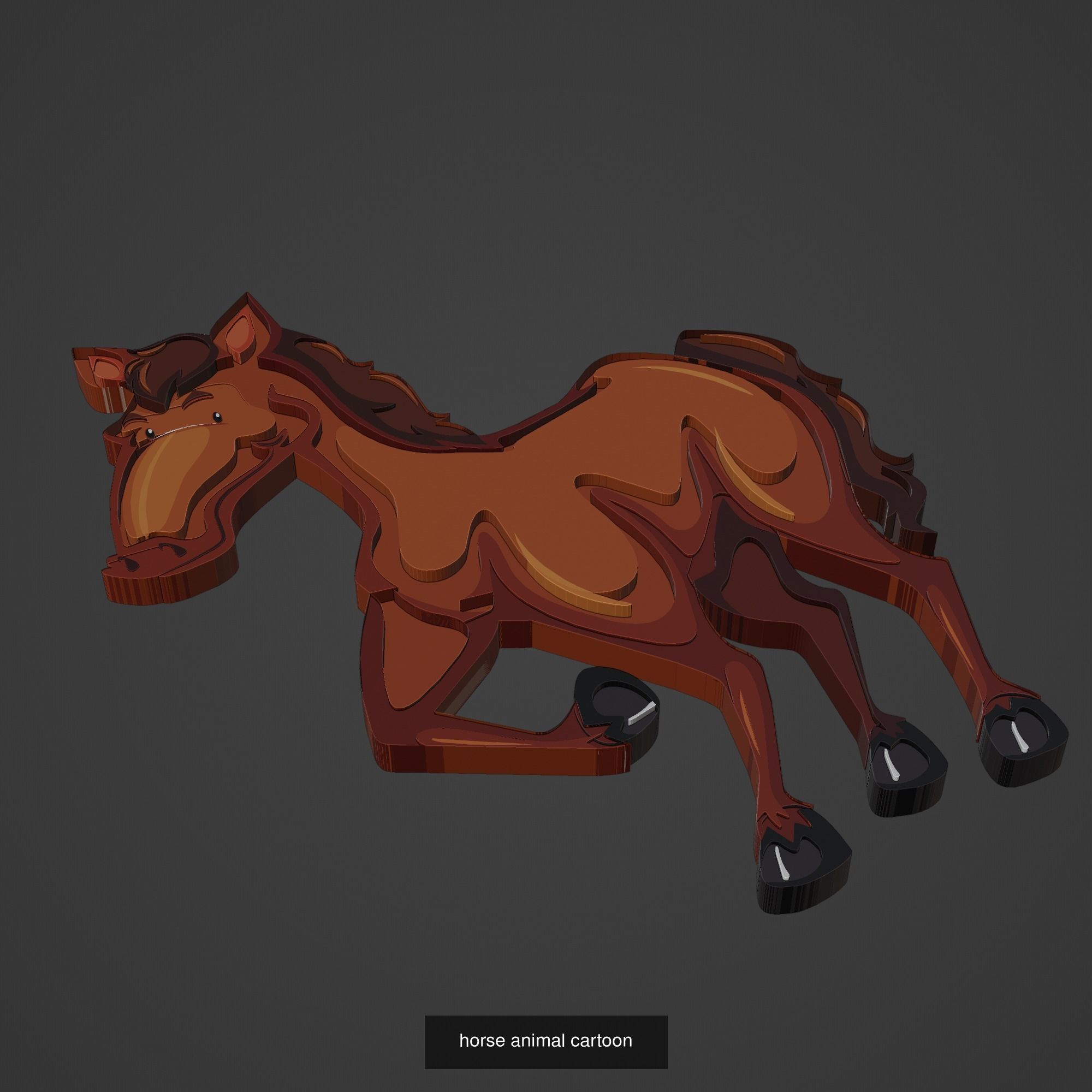 Animal Cartoon Mega Pack 95 Printing Model 3D Model Collection_67