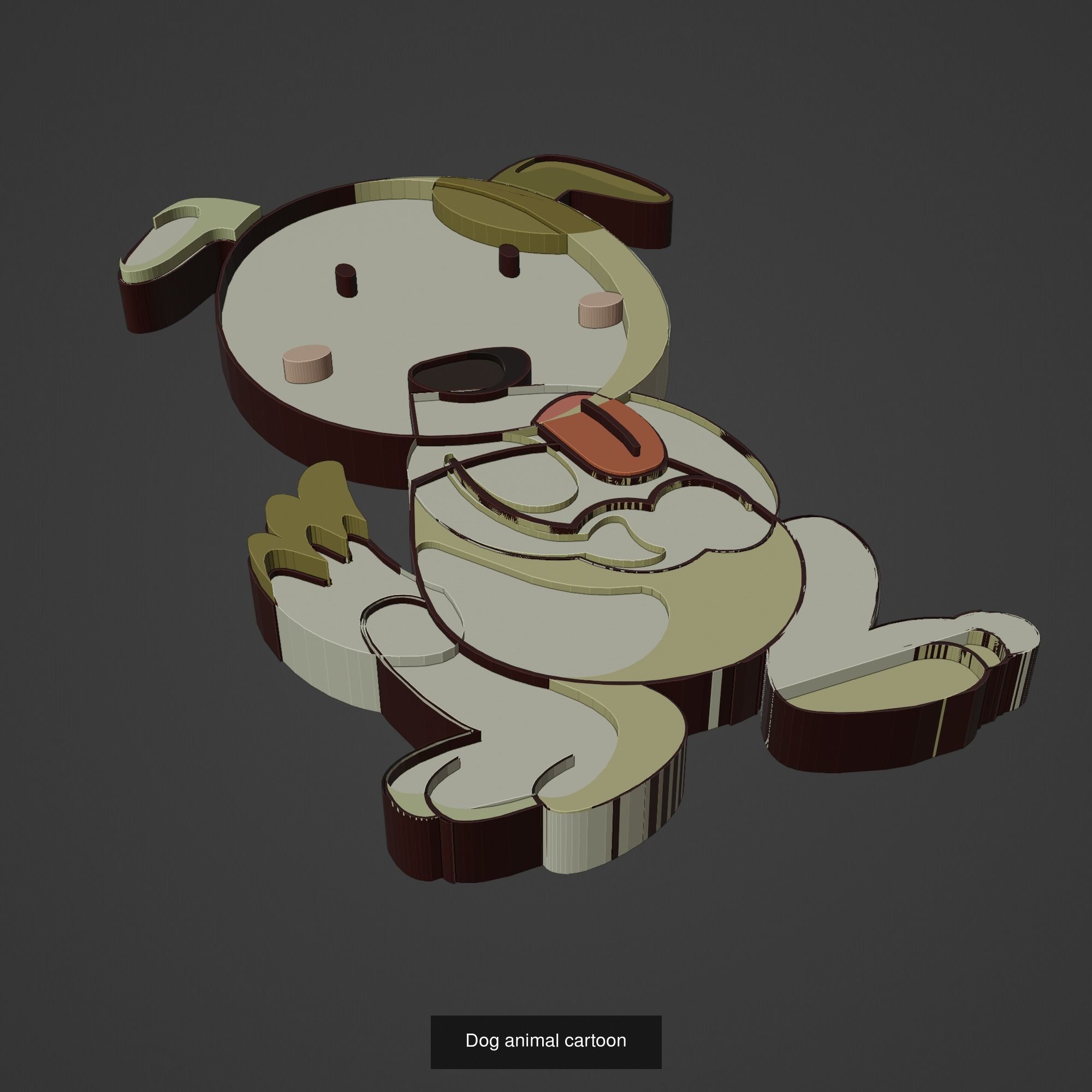 Animal Cartoon Mega Pack 95 Printing Model 3D Model Collection_72