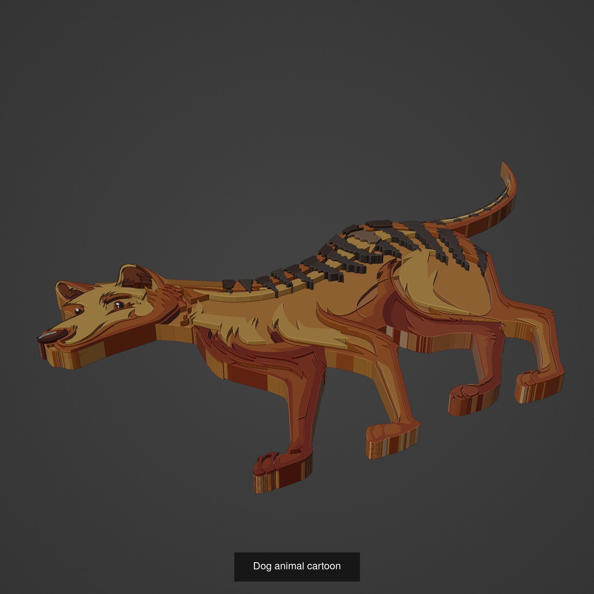 Animal Cartoon Mega Pack 95 Printing Model 3D Model Collection_65