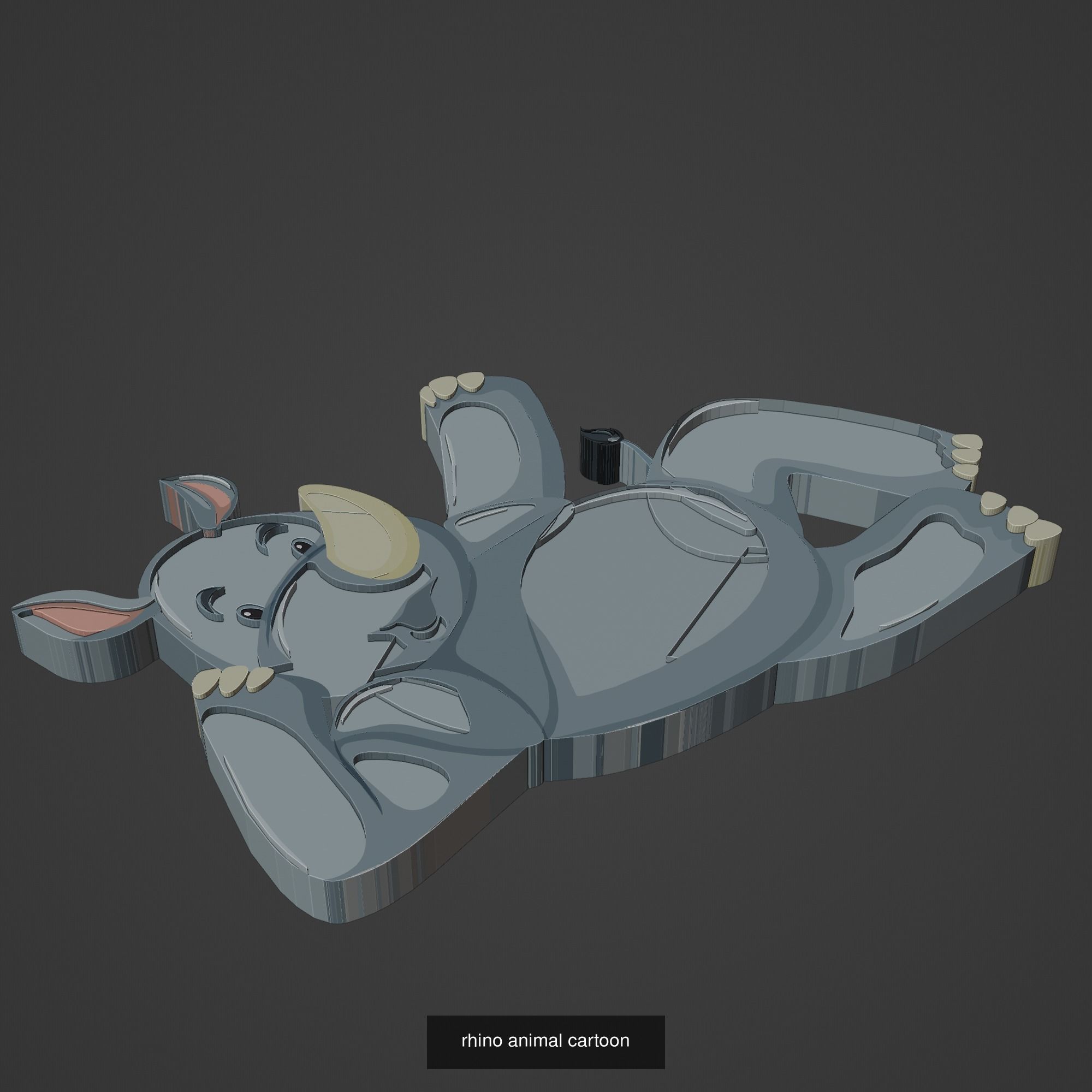 Animal Cartoon Mega Pack 95 Printing Model 3D Model Collection_47