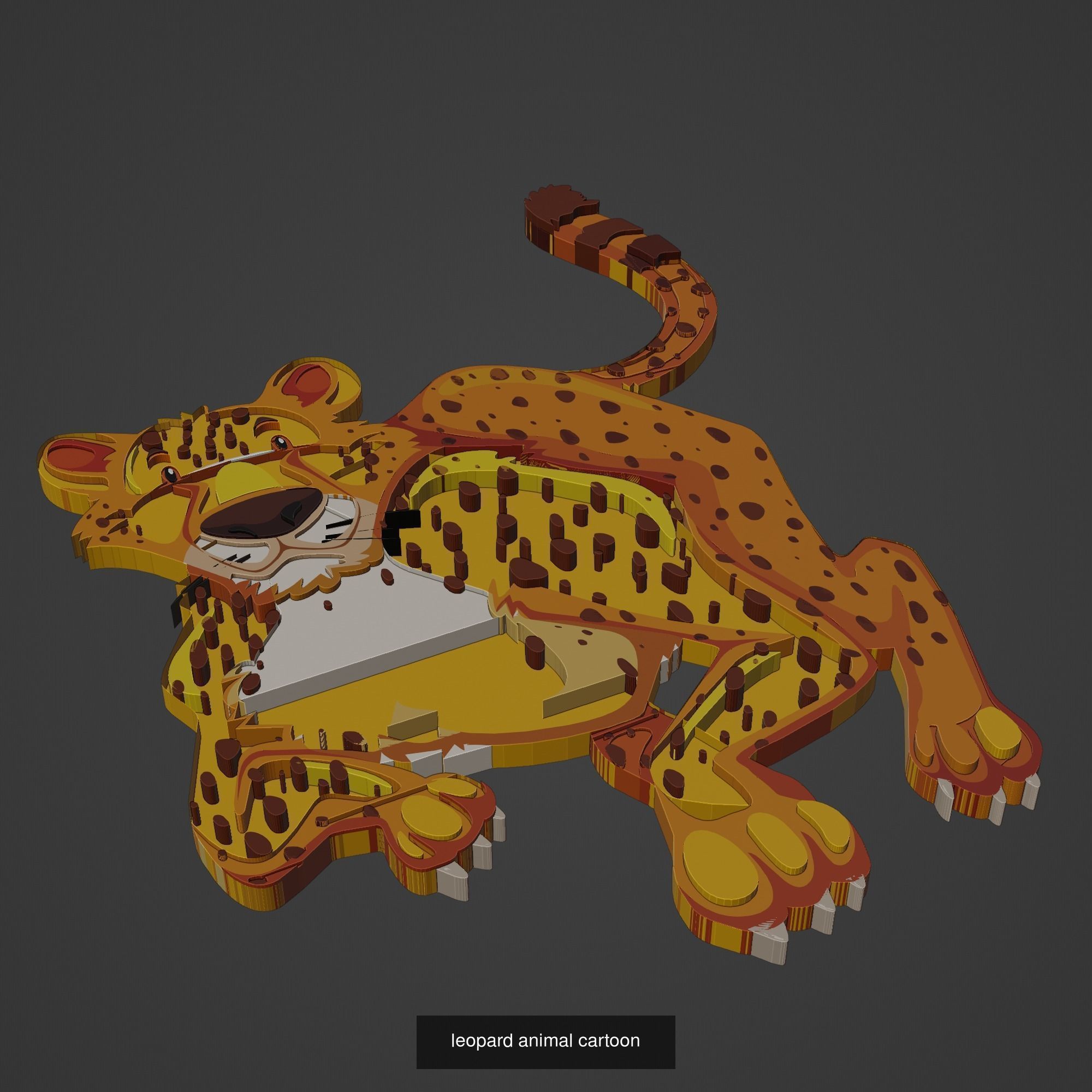 Animal Cartoon Mega Pack 95 Printing Model 3D Model Collection_56