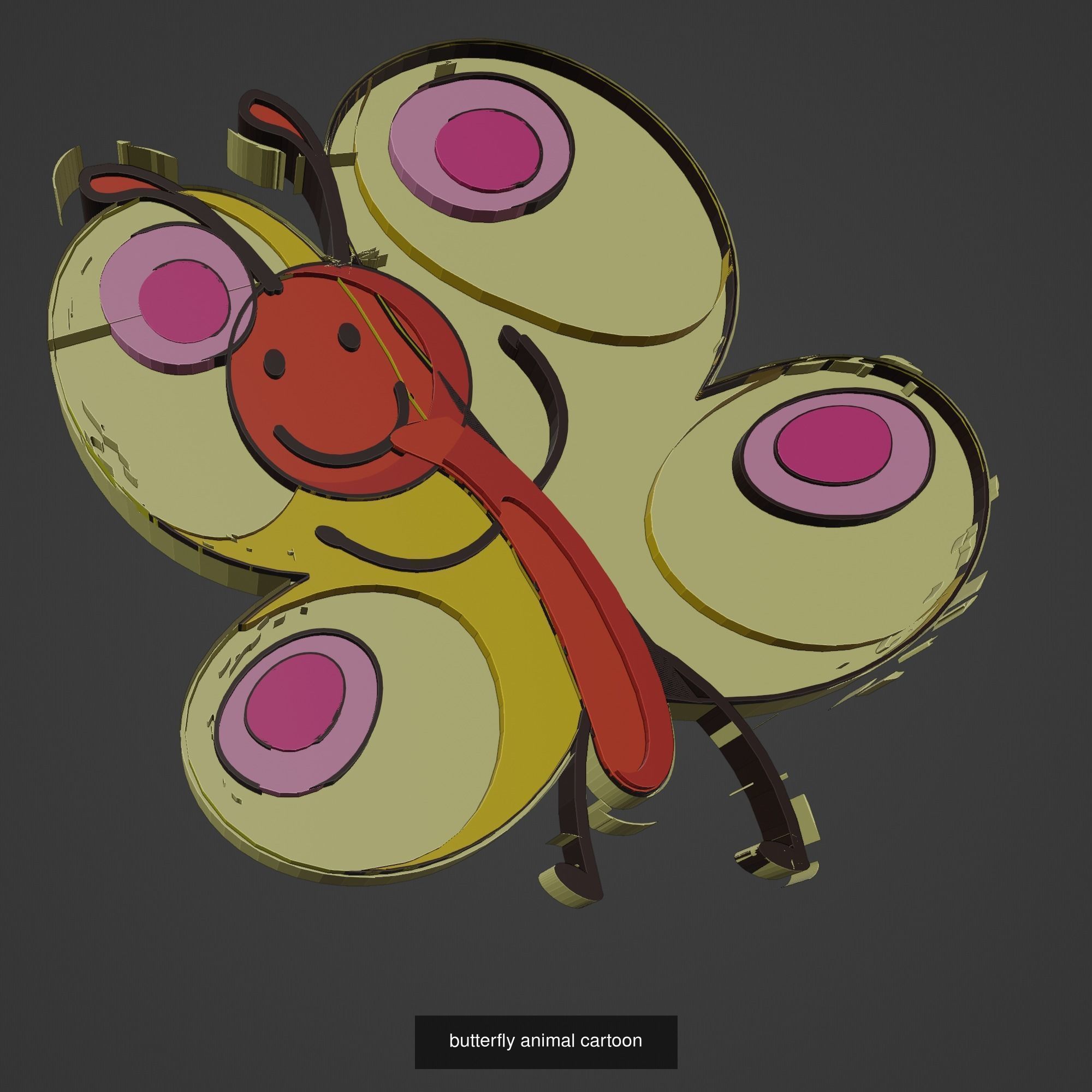 Animal Cartoon Mega Pack 95 Printing Model 3D Model Collection_81