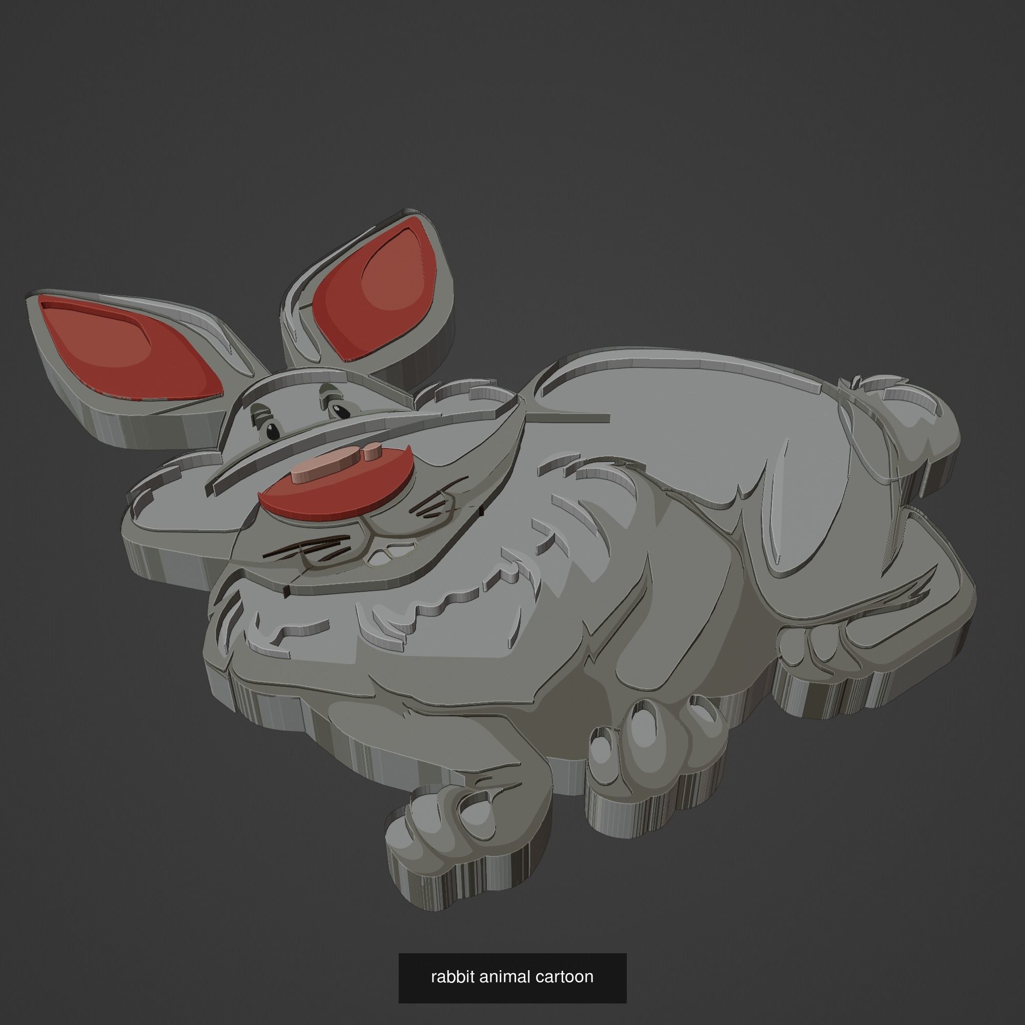 Animal Cartoon Mega Pack 95 Printing Model 3D Model Collection_58