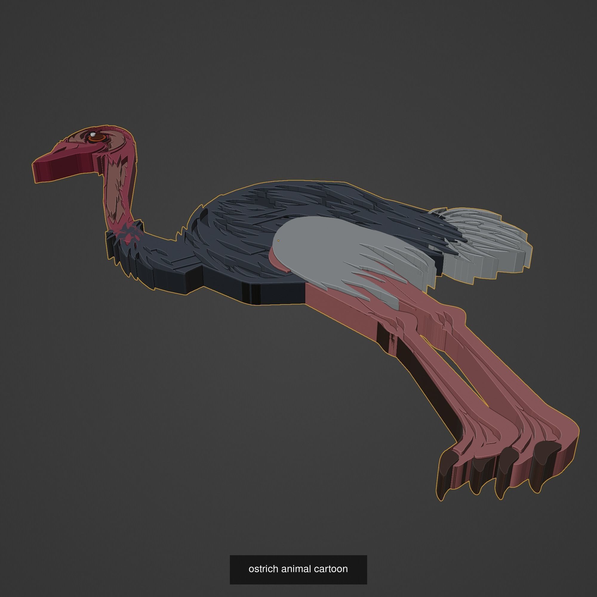 Animal Cartoon Mega Pack 95 Printing Model 3D Model Collection_109