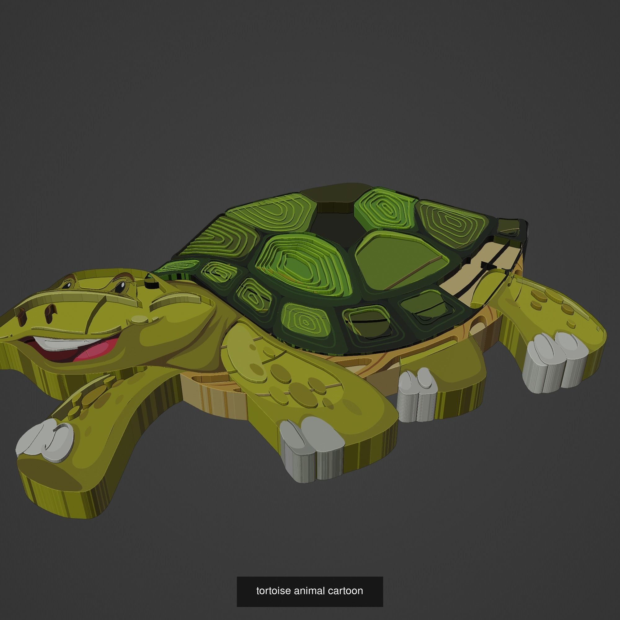 Animal Cartoon Mega Pack 95 Printing Model 3D Model Collection_53
