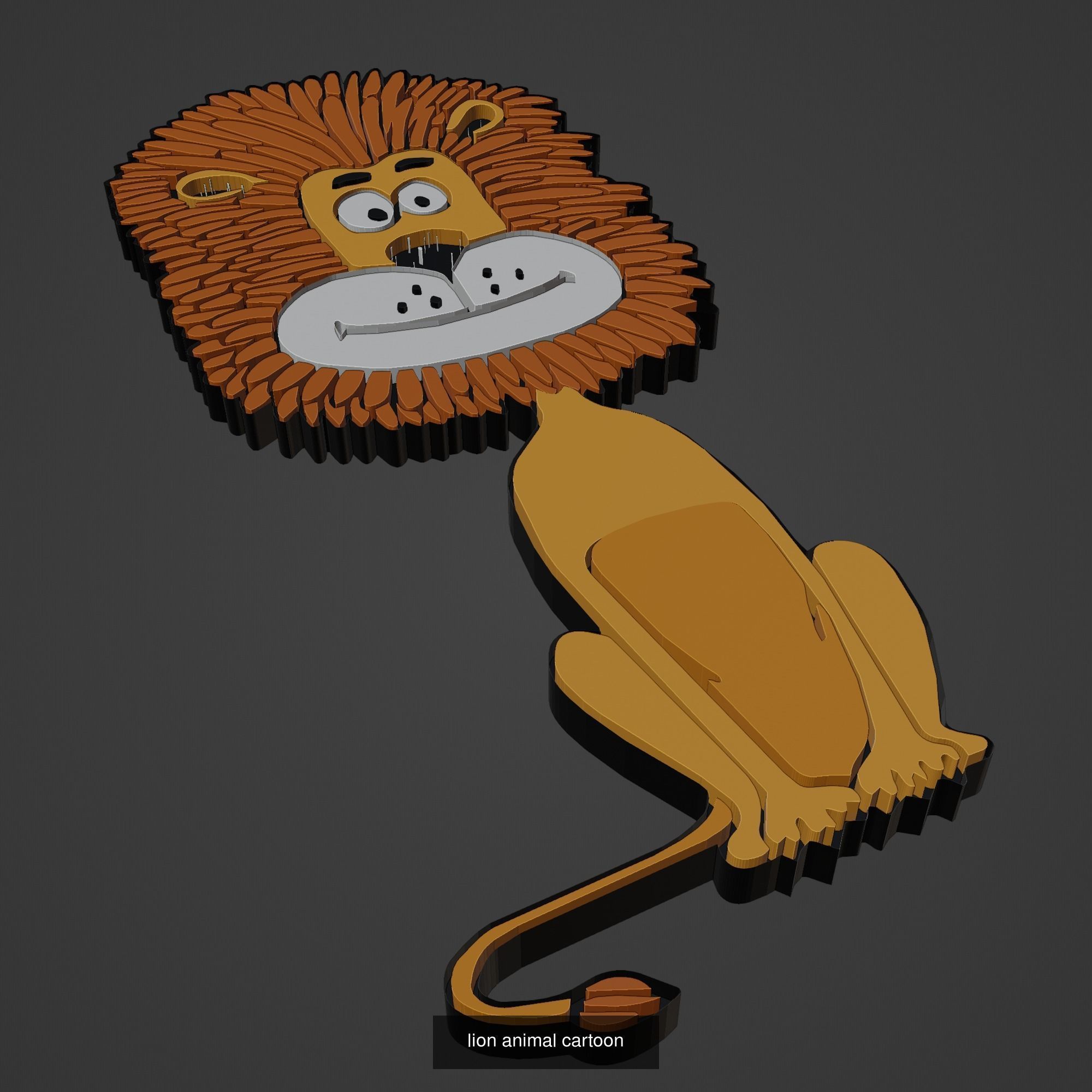 Animal Cartoon Mega Pack 95 Printing Model 3D Model Collection_90