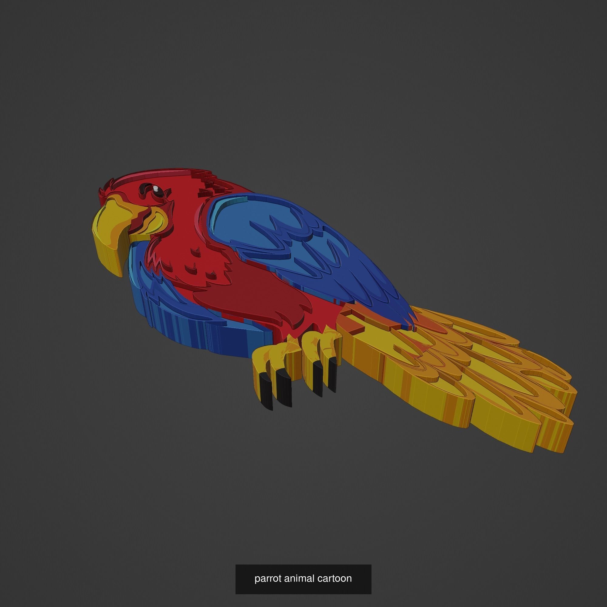 Animal Cartoon Mega Pack 95 Printing Model 3D Model Collection_41