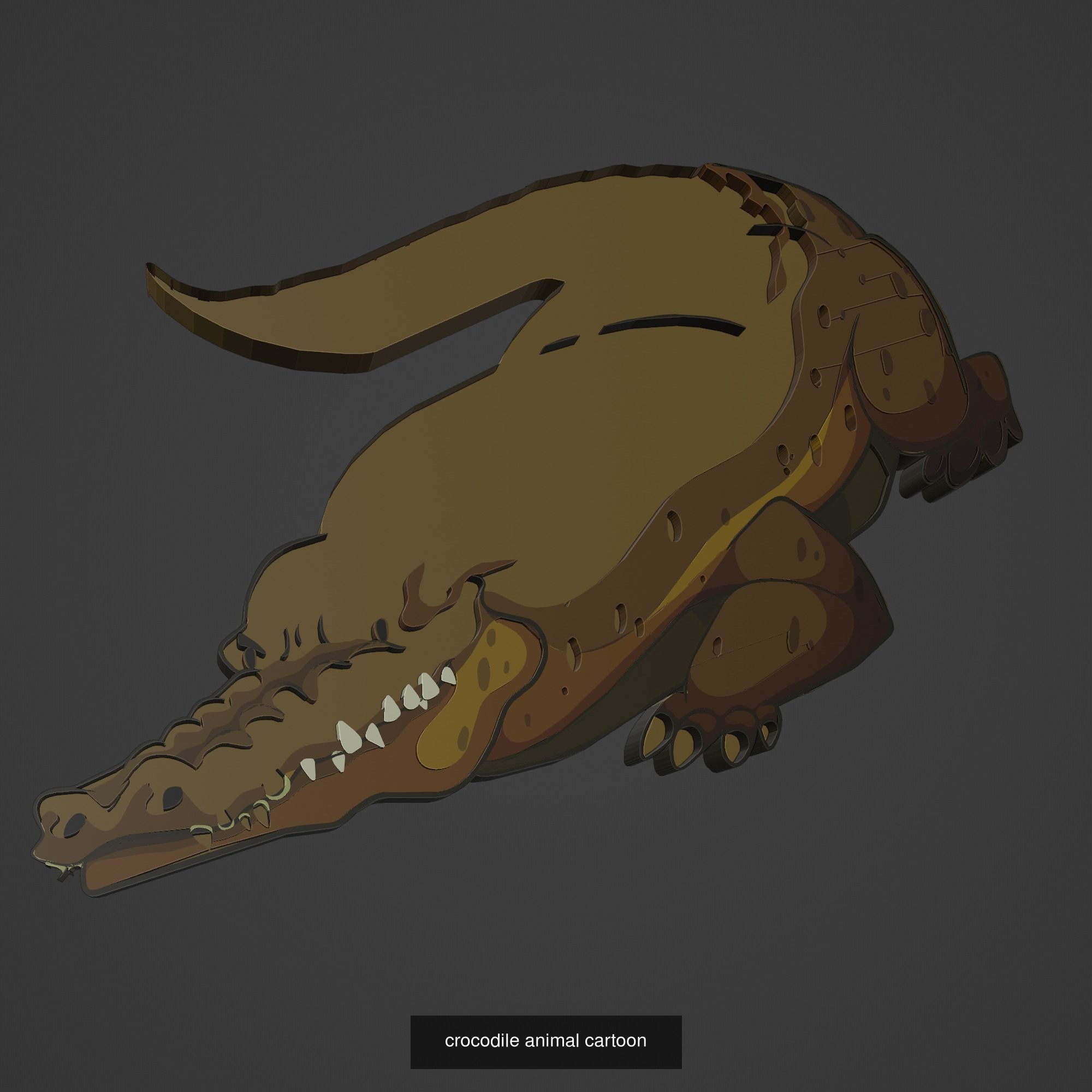 Animal Cartoon Mega Pack 95 Printing Model 3D Model Collection_60