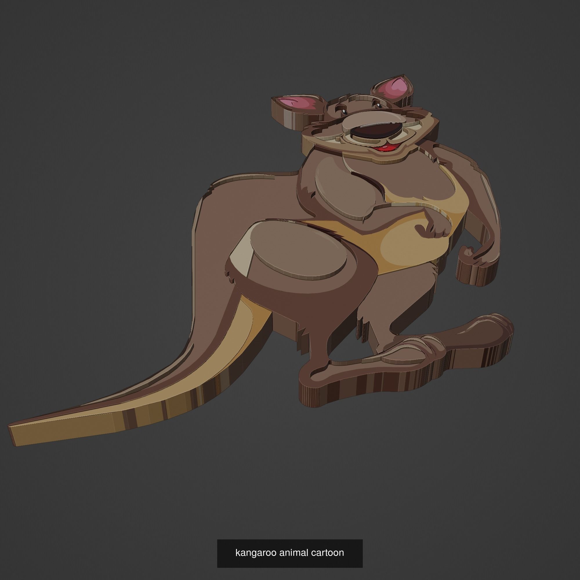 Animal Cartoon Mega Pack 95 Printing Model 3D Model Collection_24