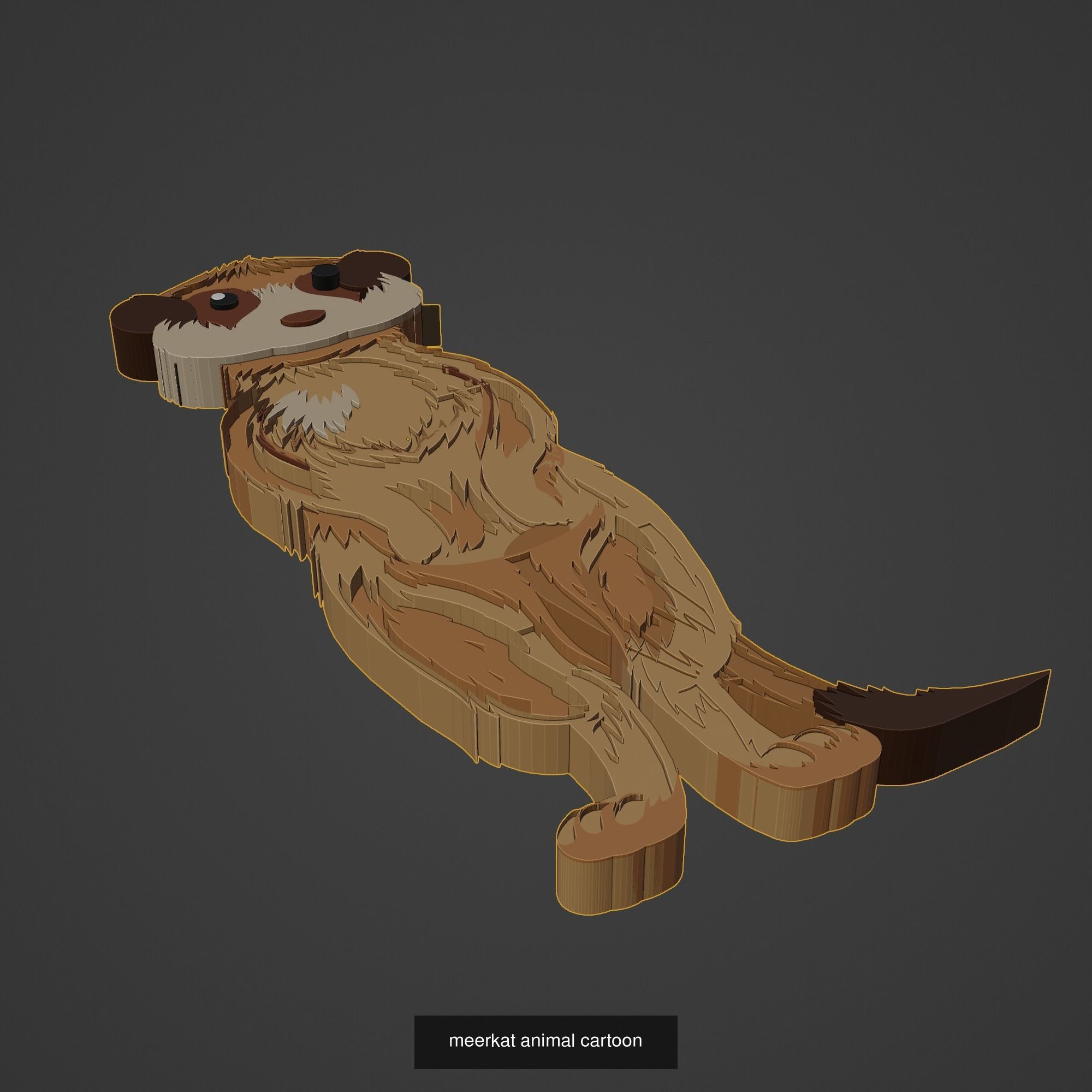 Animal Cartoon Mega Pack 95 Printing Model 3D Model Collection_107