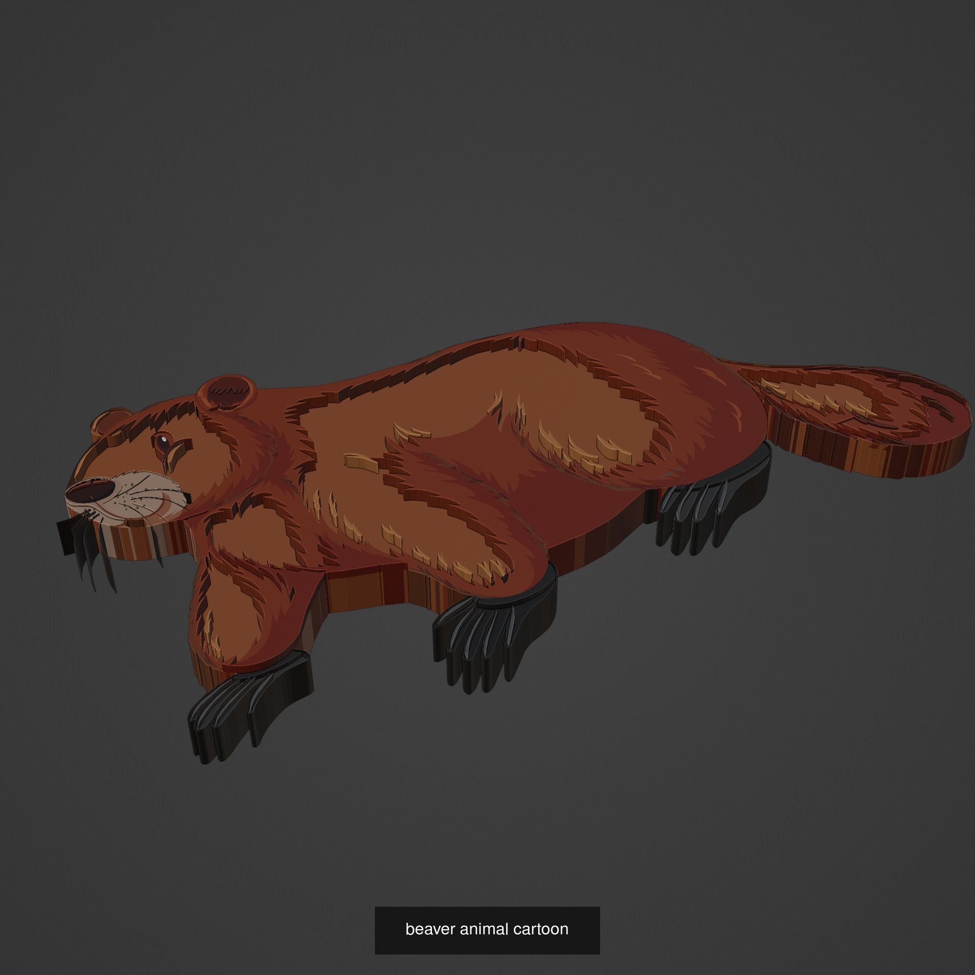 Animal Cartoon Mega Pack 95 Printing Model 3D Model Collection_57