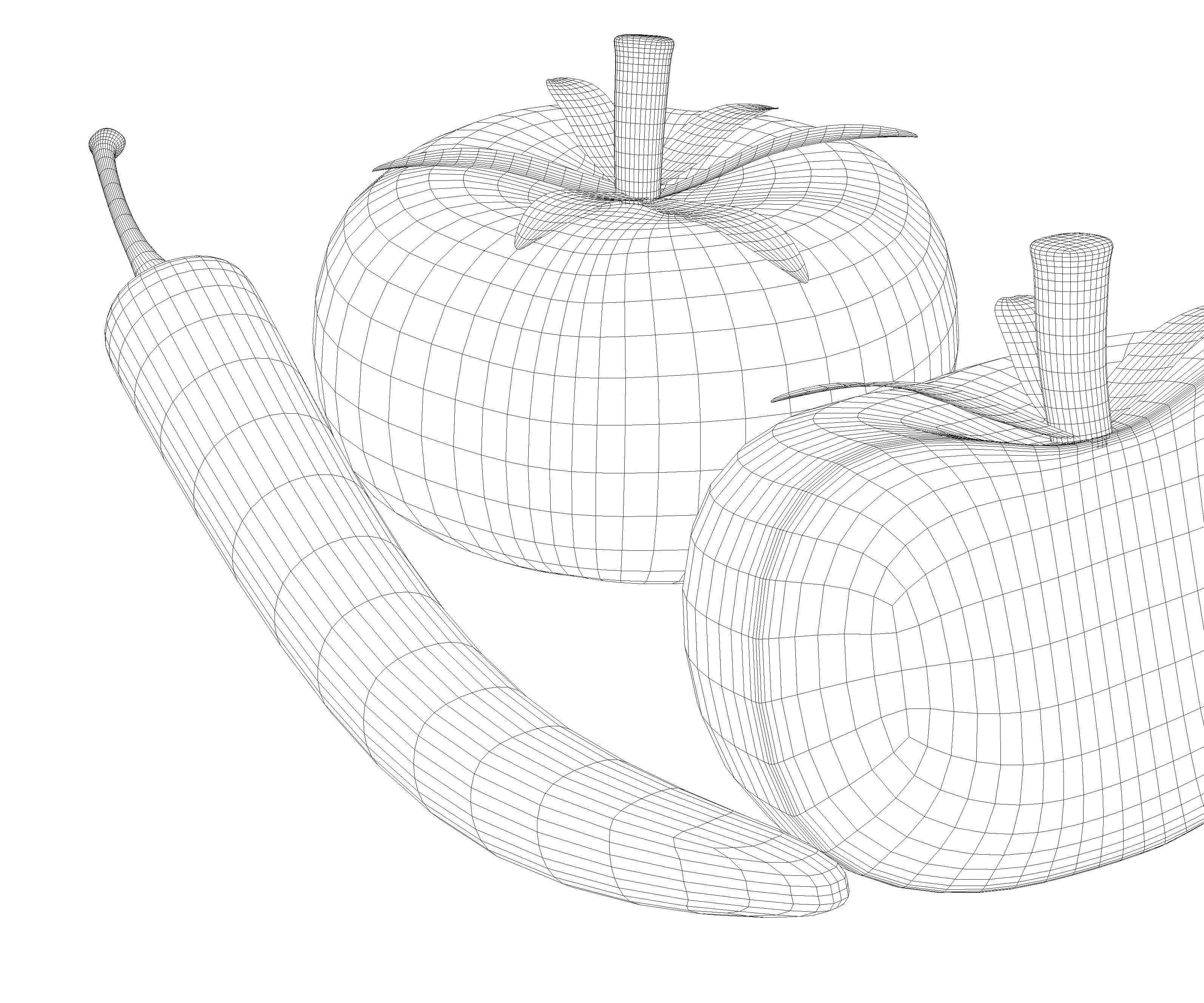 Stylized Tomato And Chilli 3D model_8