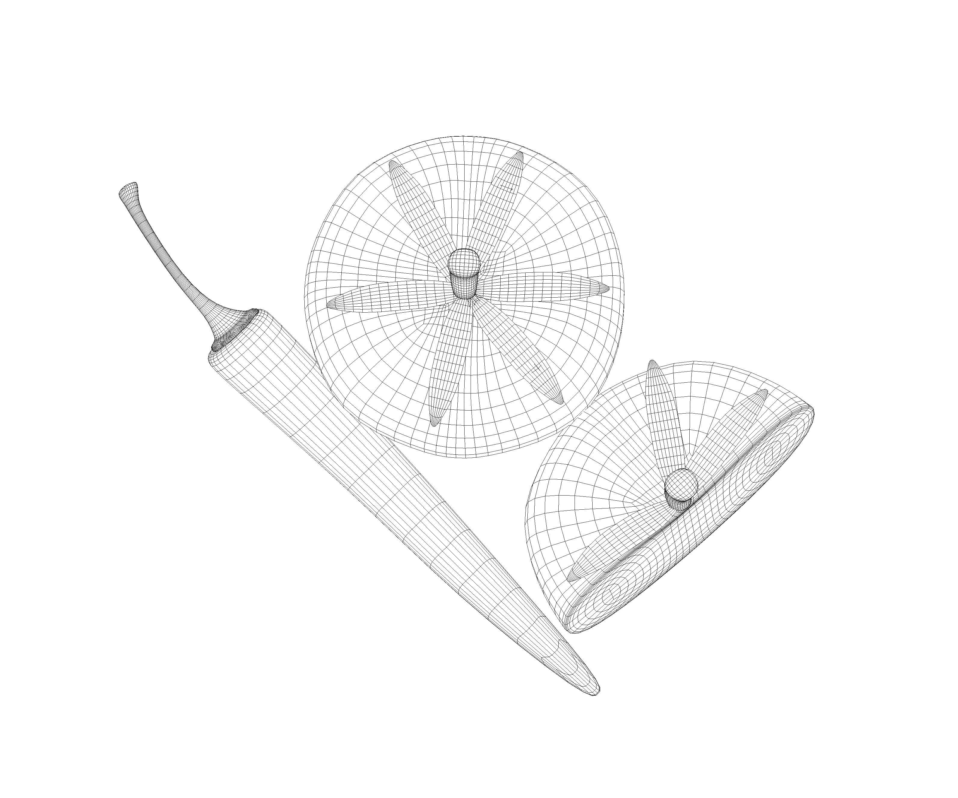 Stylized Tomato And Chilli 3D model_7