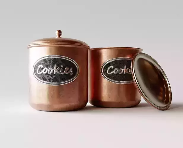 Copper Kitchen Cookie Tin