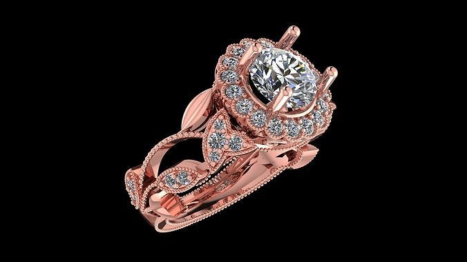 luxury ring 3D print model