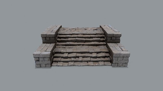 stairs Low-poly 3D model