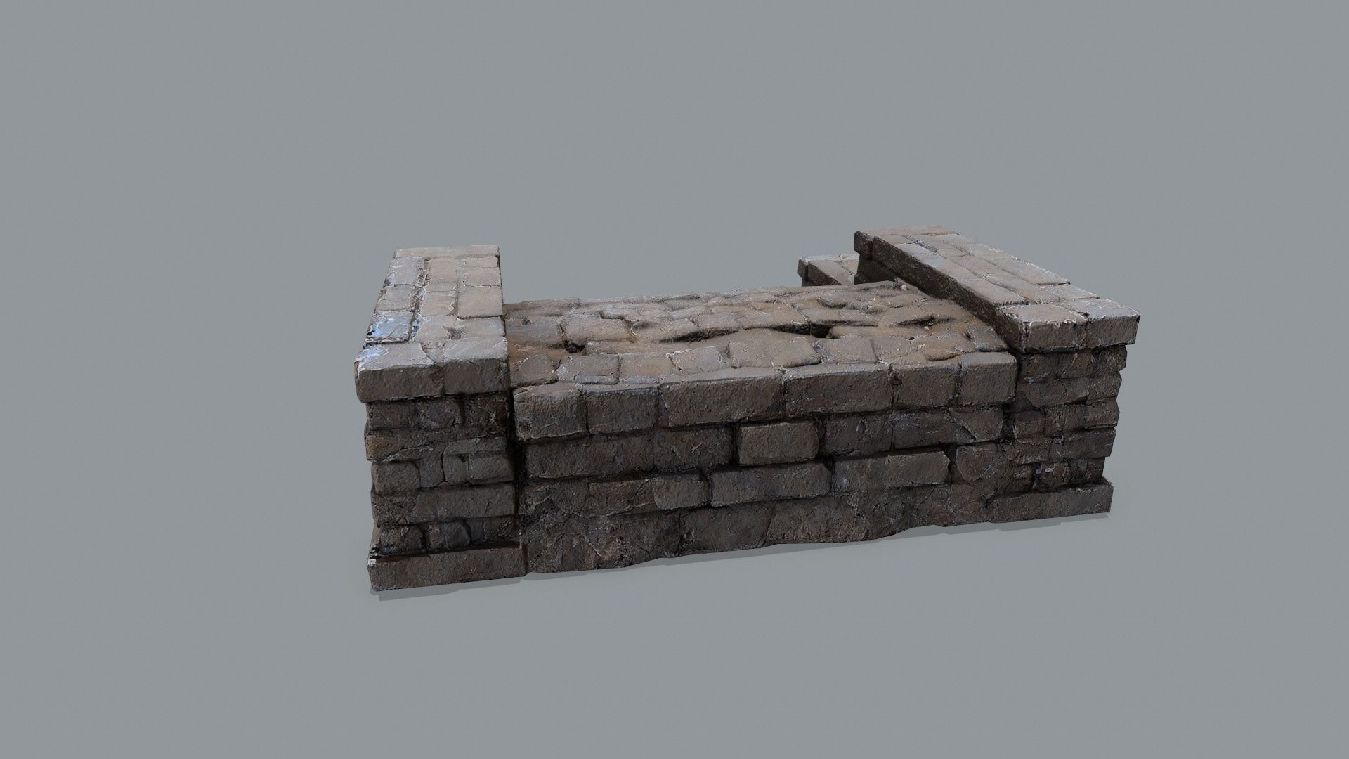 stairs Low-poly 3D model_6