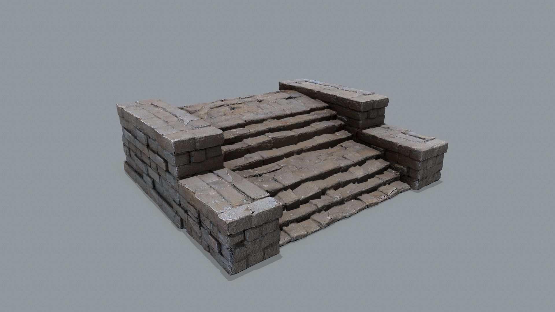 stairs Low-poly 3D model_2