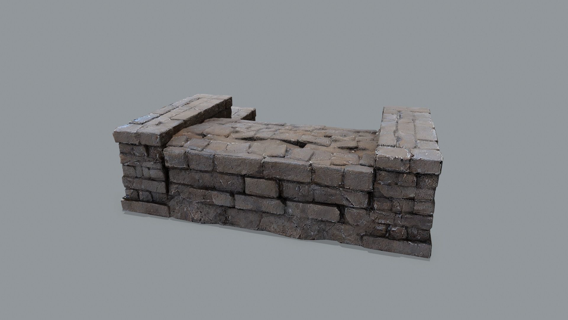 stairs Low-poly 3D model_5