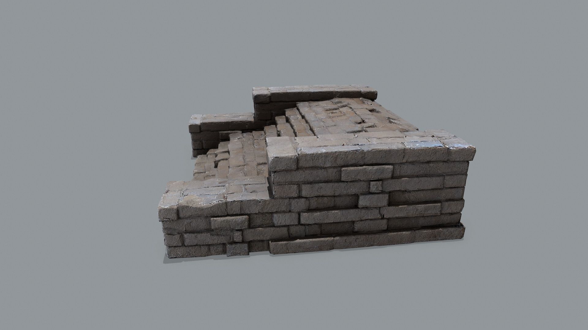 stairs Low-poly 3D model_8