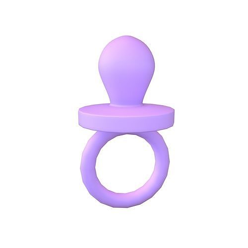Pacifiers Decoration v1 003 Low-poly 3D model