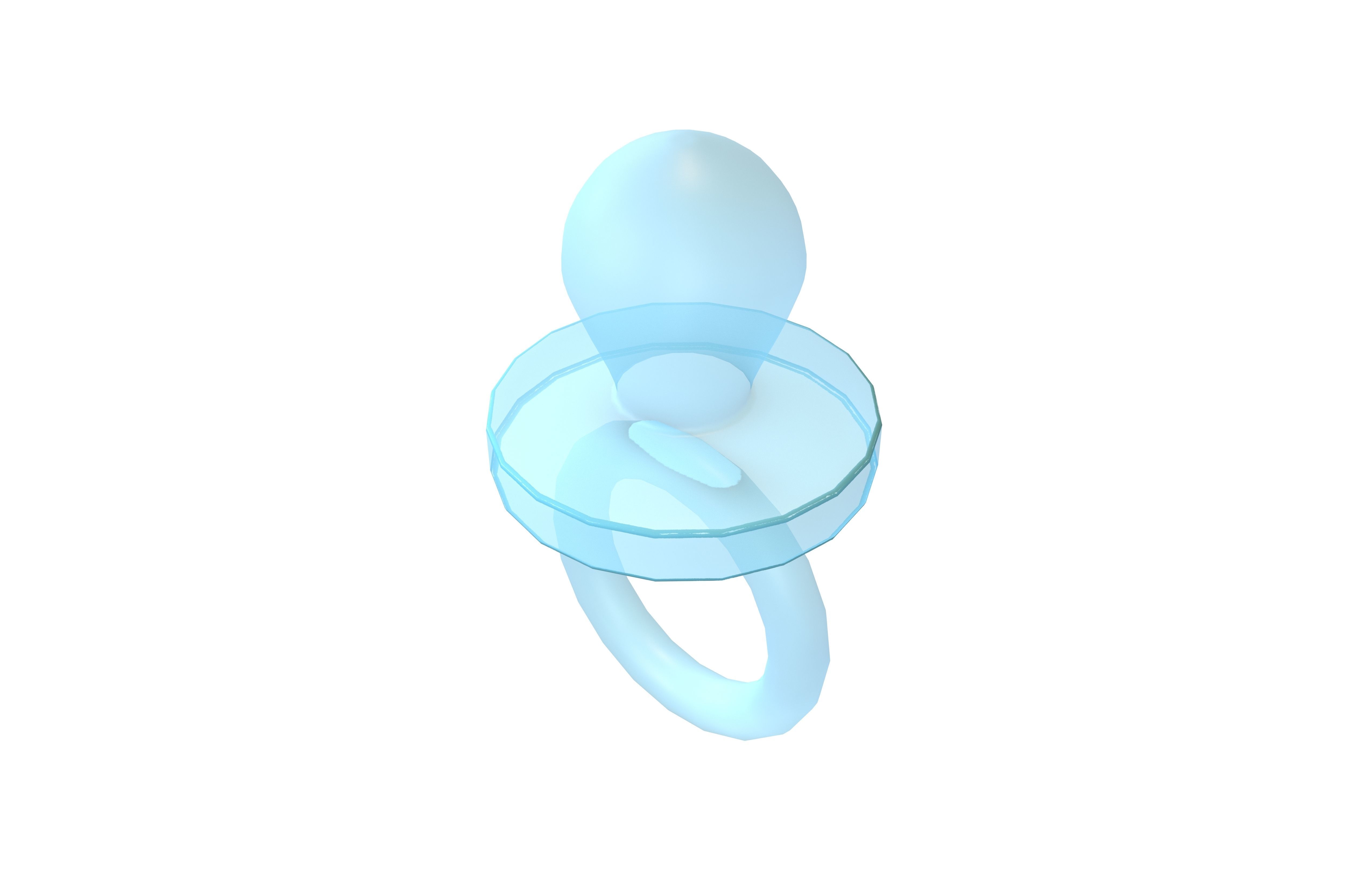 Pacifiers Decoration v1 005 Low-poly 3D model_1