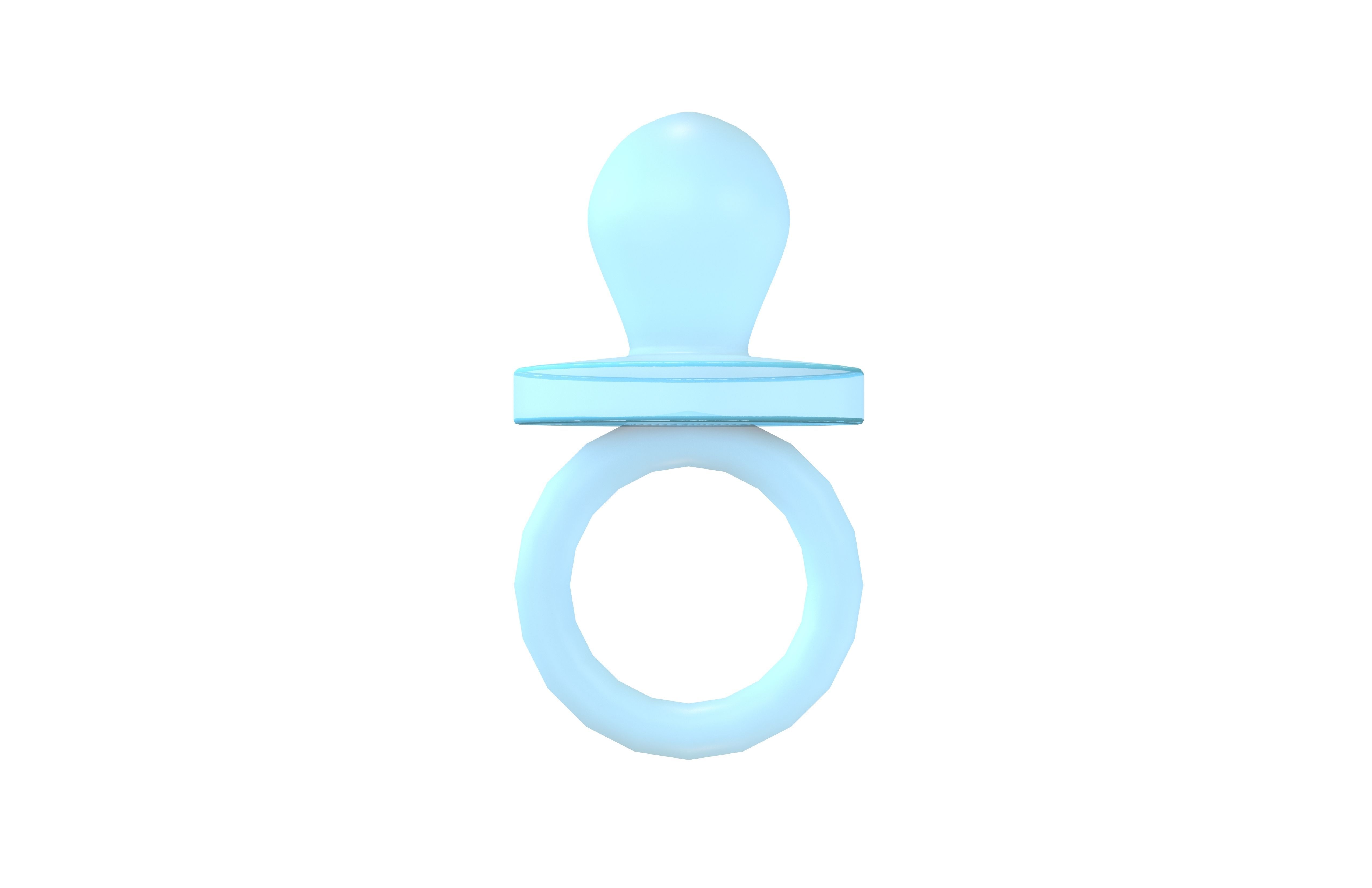 Pacifiers Decoration v1 005 Low-poly 3D model_2