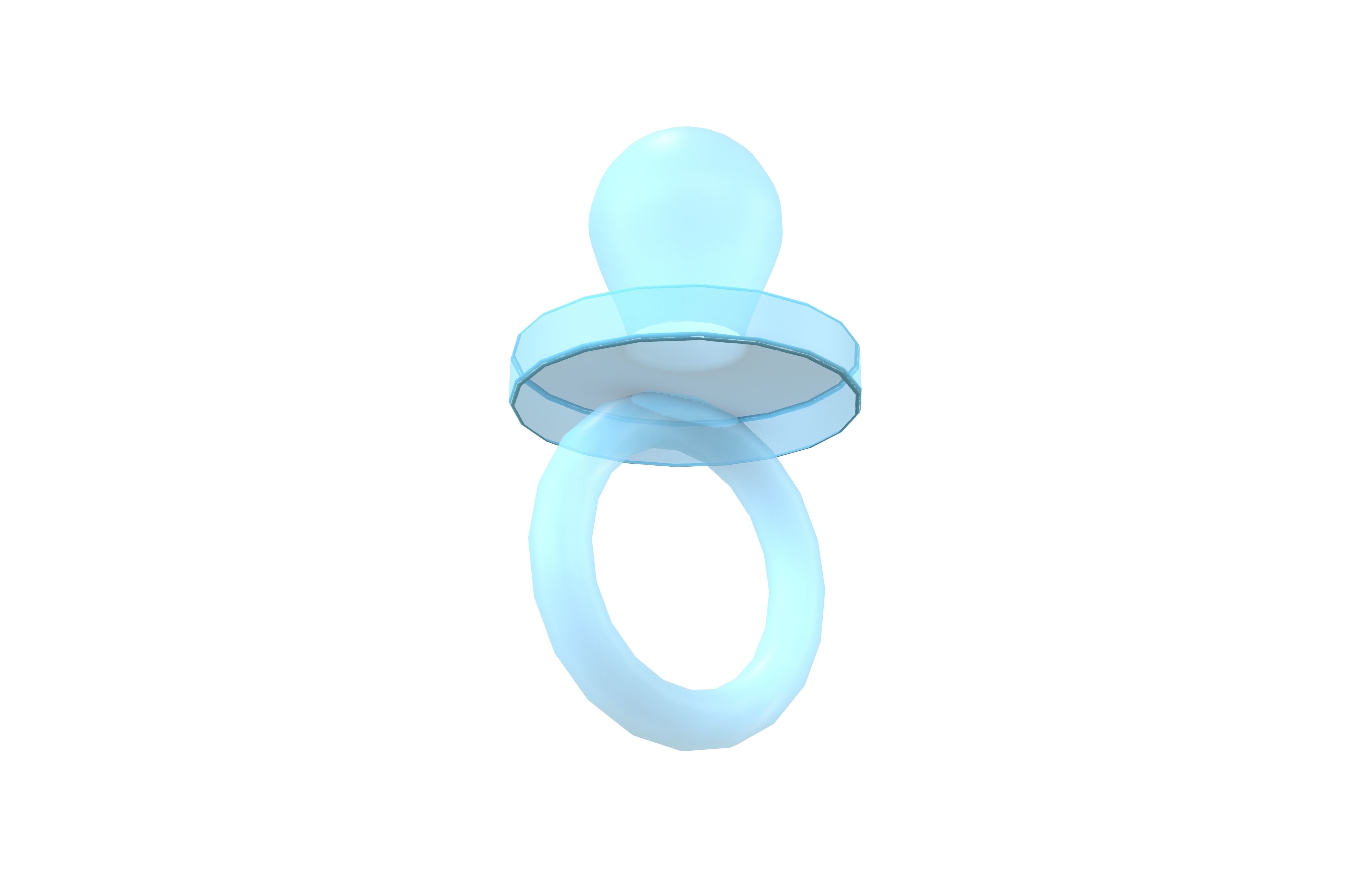 Pacifiers Decoration v1 005 Low-poly 3D model_3