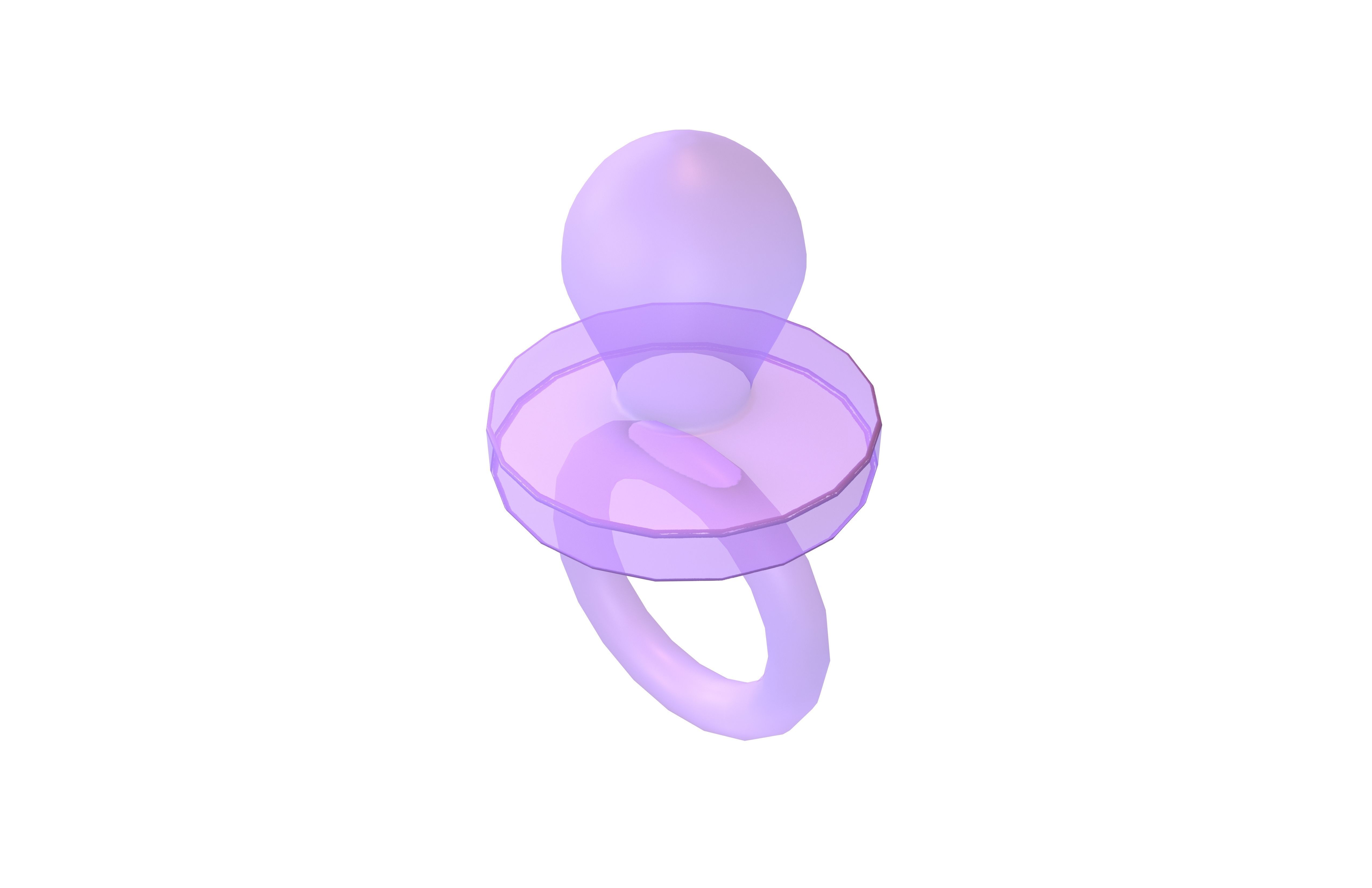 Pacifiers Decoration v1 006 Low-poly 3D model_2