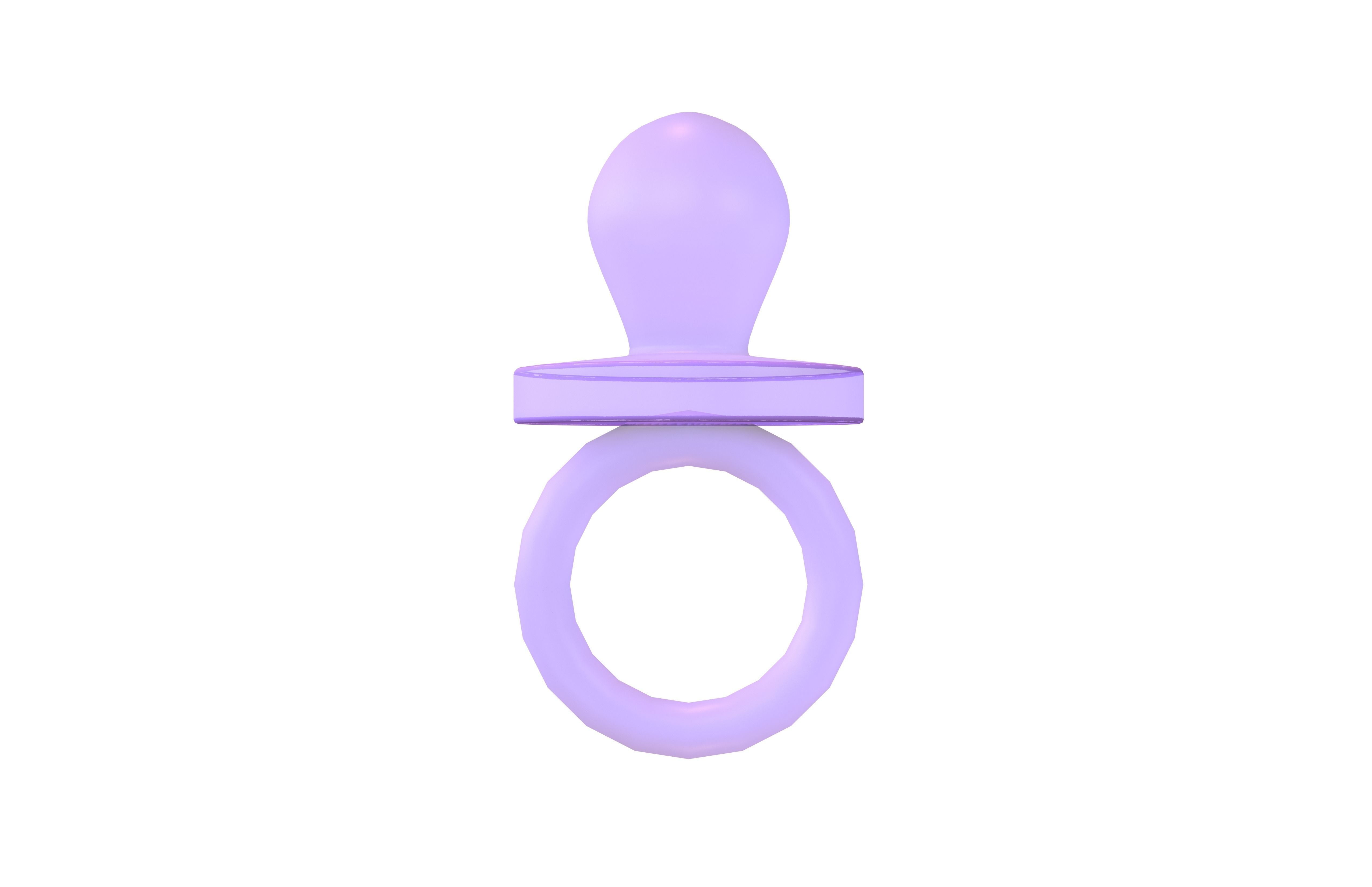 Pacifiers Decoration v1 006 Low-poly 3D model_1