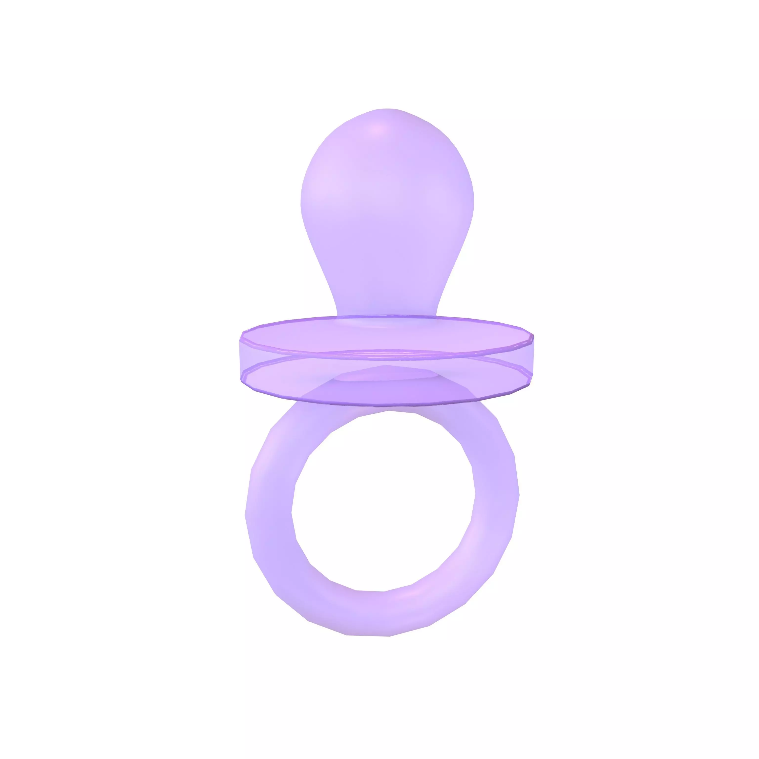 Pacifiers Decoration v1 006 Low-poly 3D model_0