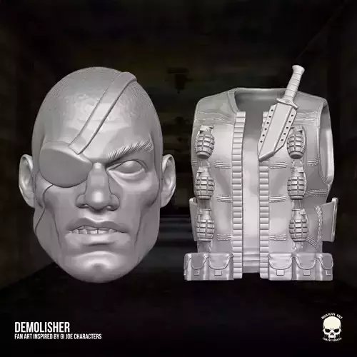Demolisher Fan Art 3D printable File For Action Figures