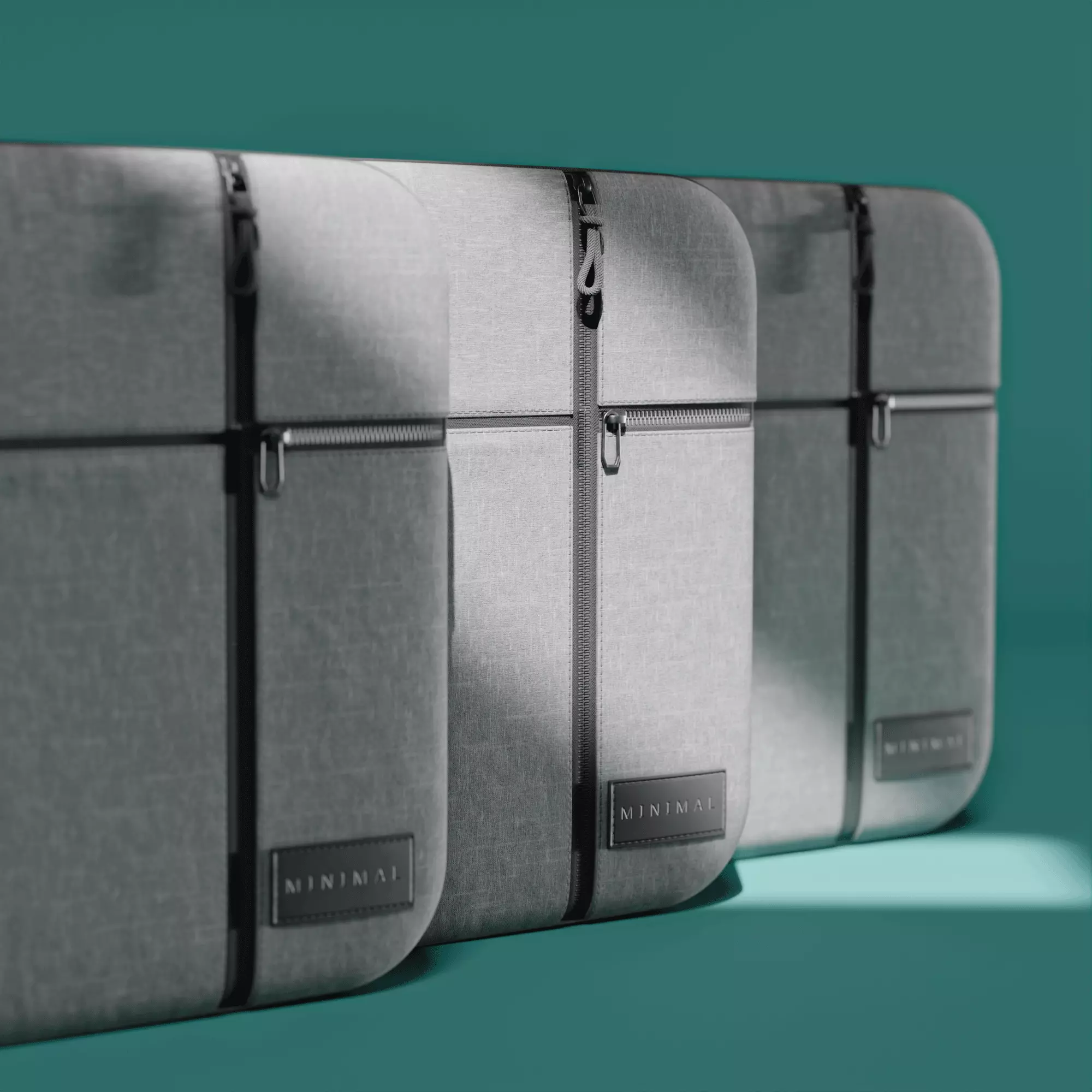 Slim bag  for Laptop  Low-poly 3D model_0