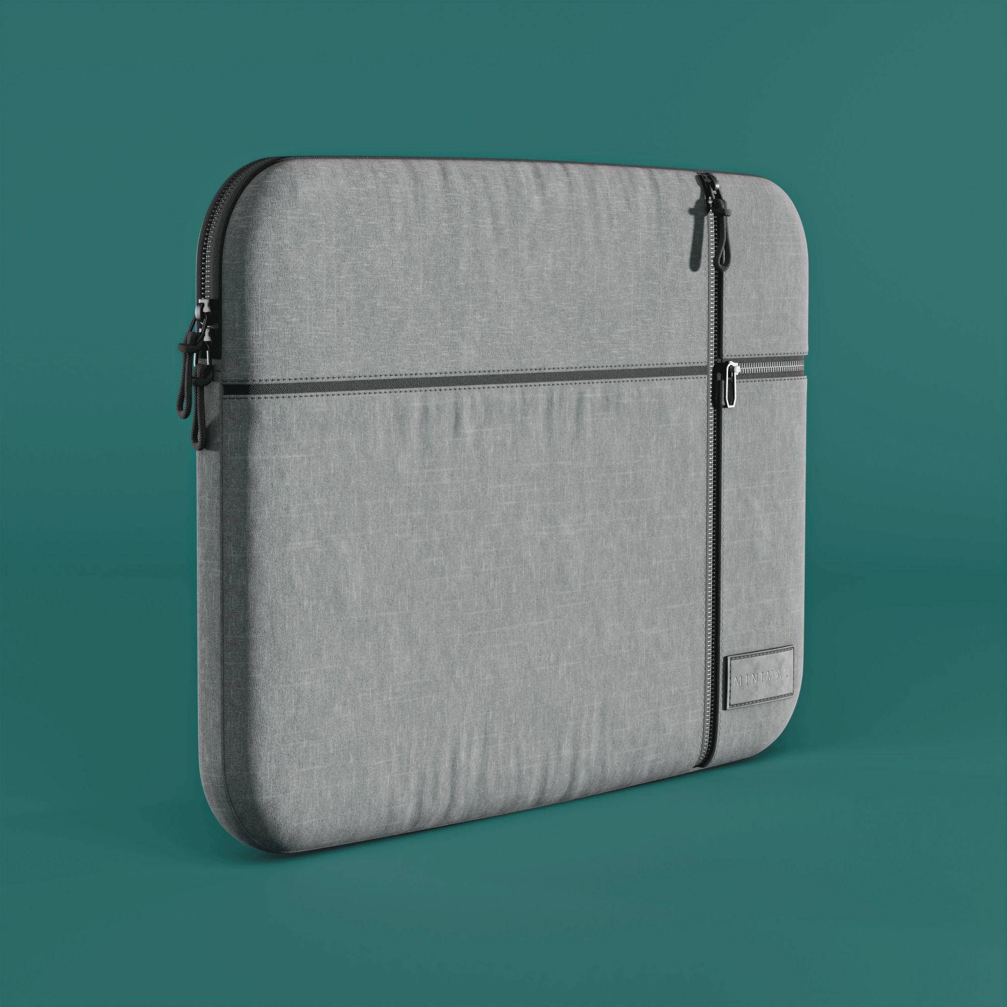Slim bag  for Laptop  Low-poly 3D model_2
