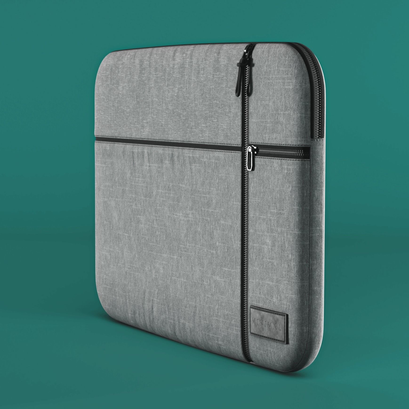 Slim bag  for Laptop  Low-poly 3D model_1