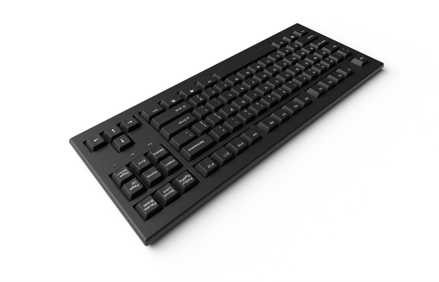 Pc Keyboard M03 Low-poly 3D model_5