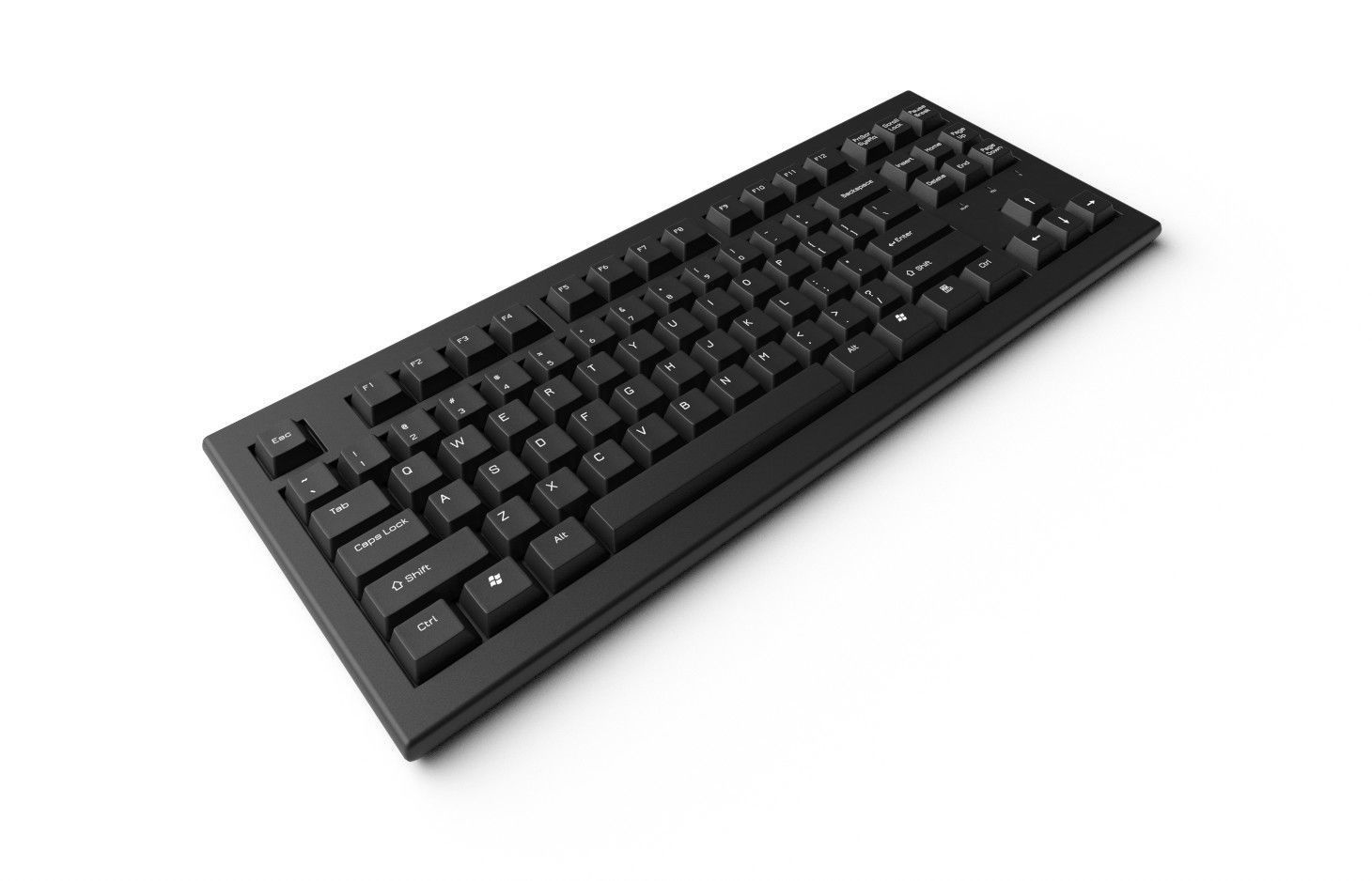 Pc Keyboard M03 Low-poly 3D model_3