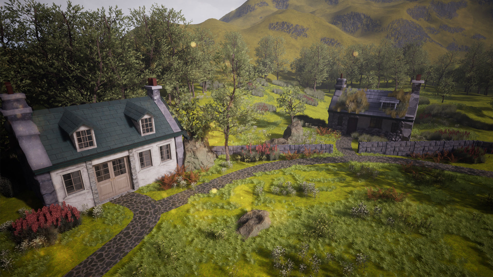 Stone Cottage 33 Assets Low-poly 3D model_1