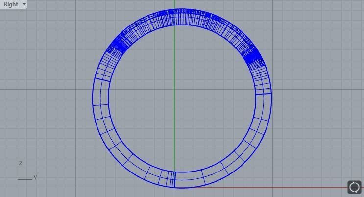 Enamel ring with 2 sections size 15 3D print model_3