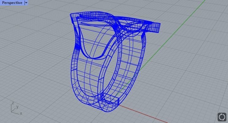 Enamel ring with 2 sections size 15 3D print model_6