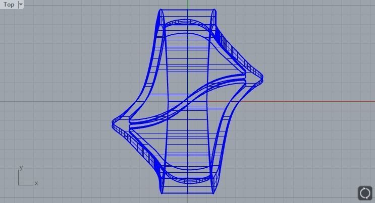 Enamel ring with 2 sections size 16 3D print model_4