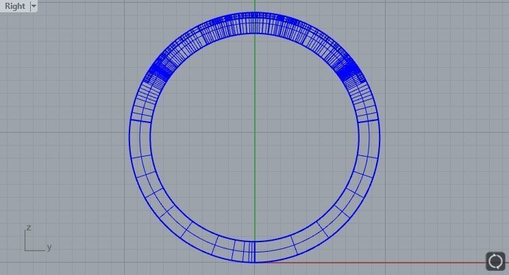 Enamel ring with 2 sections size 16 3D print model_5