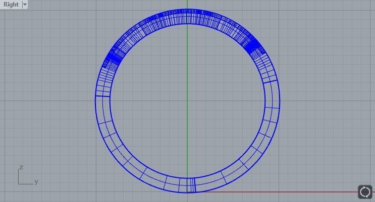Enamel ring with 2 sections size 17 3D print model_6