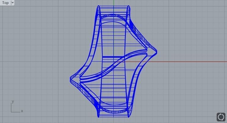 Enamel ring with 2 sections size 17 3D print model_4