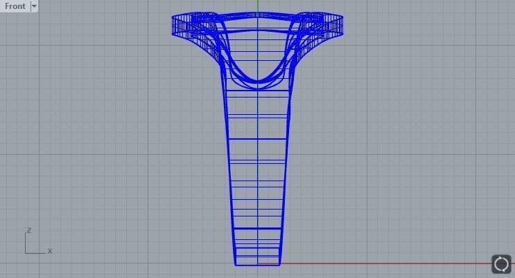 Enamel ring with 2 sections size 20 3D print model_4