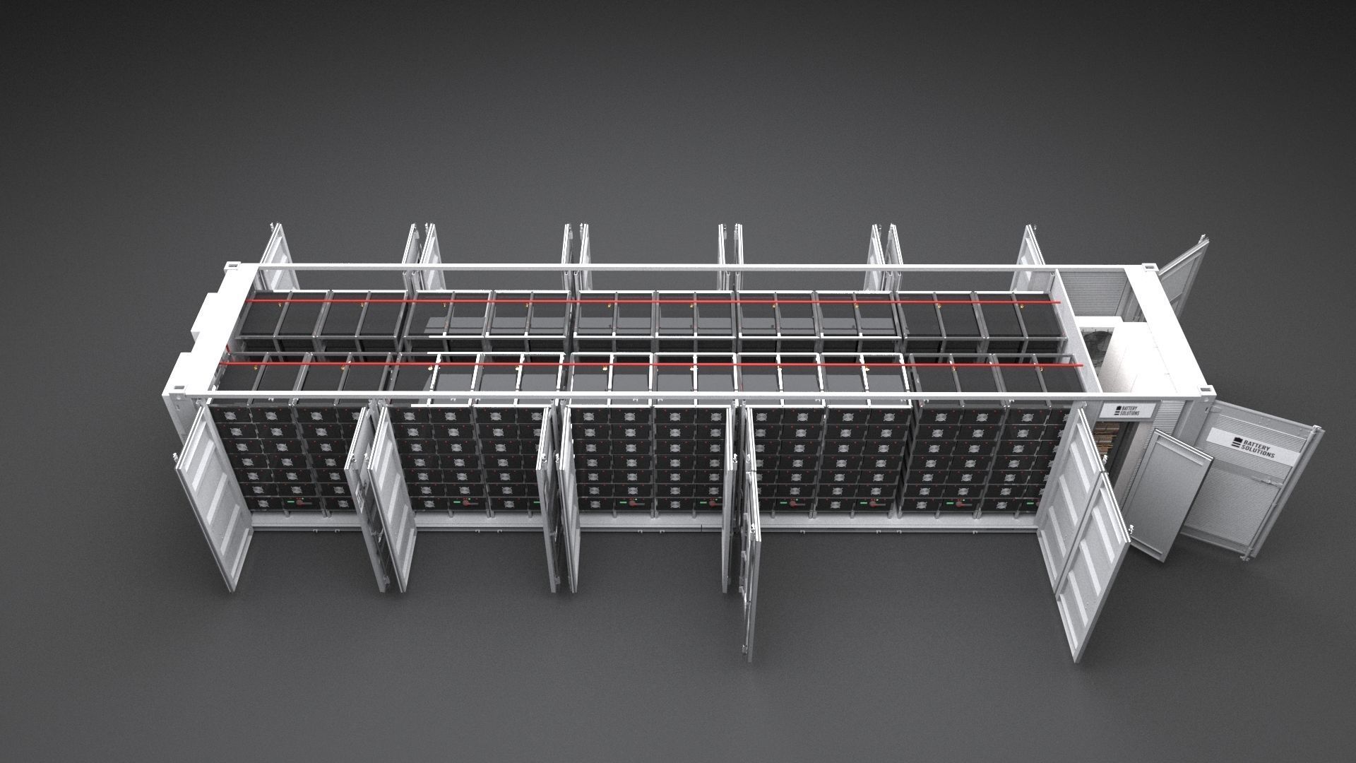 Battery Energy Storage System Container BESS 3D model_4