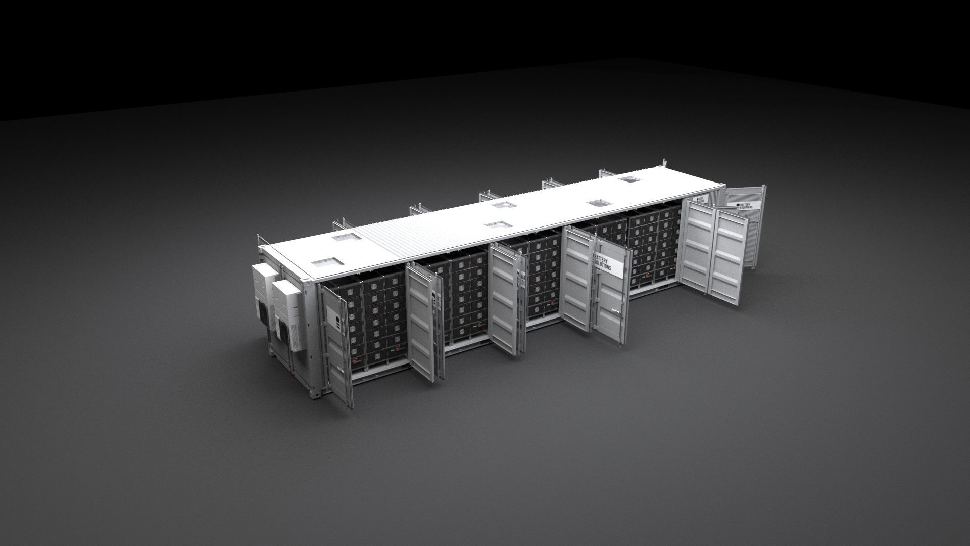 Battery Energy Storage System Container BESS 3D model_16