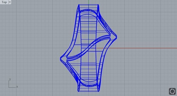 Enamel ring with 2 sections size 21 3D print model_4